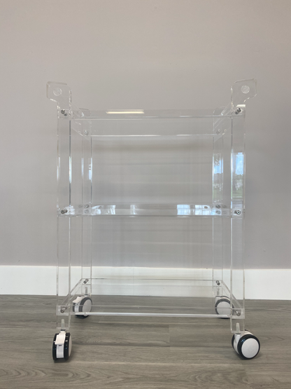 Lumi Acryllic Trolley with Shelves