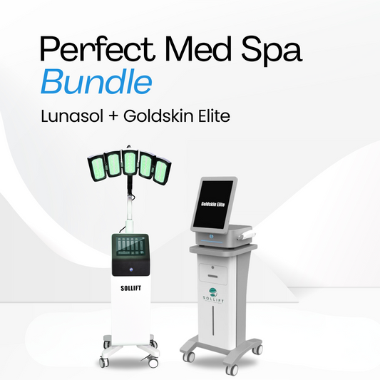 Lunasol LED and Goldskin Elite Microneedling